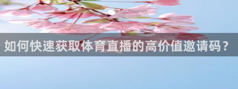 澳门永利集团董事长：如何快速获取体育直播的高价值邀请码？